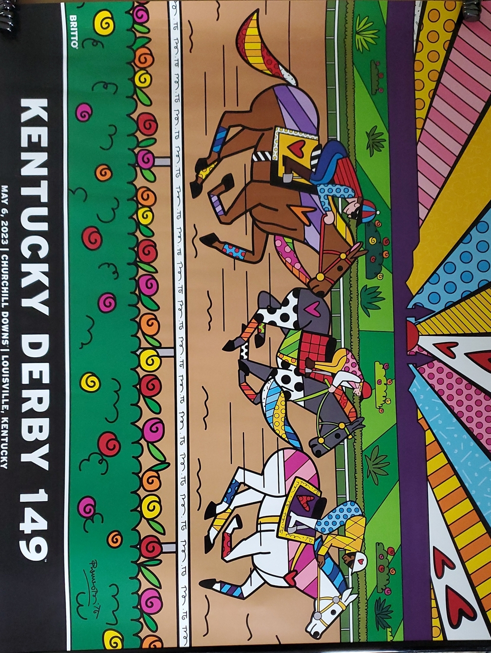 Kentucky Derby 149 Colorful Horse Racing Poster